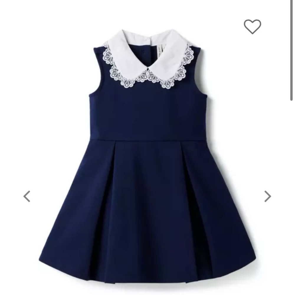 Janie and Jack Lace Collar Ponte Dress-Size 4T